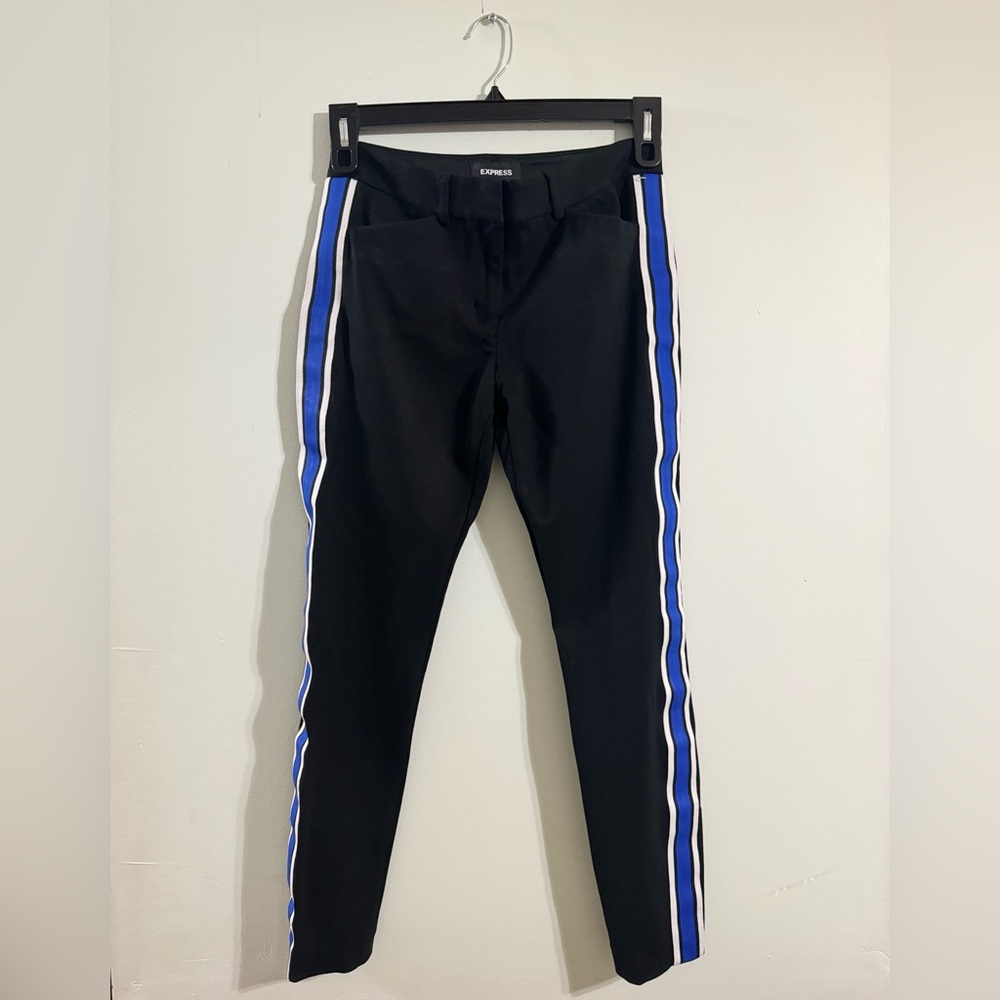 Skinny mid-rise express trousers